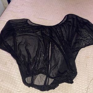 See-through Backless Shirt